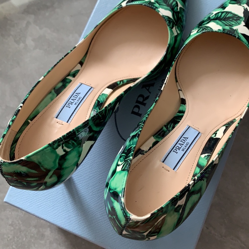 NWB prada calzature donna vernice roses 6.5 - Picture 5 of 6